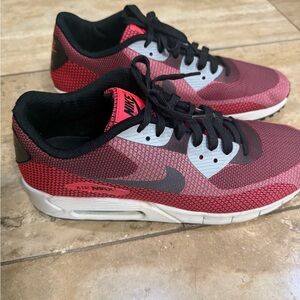 Nike Air Max Red and Black Running Shoes